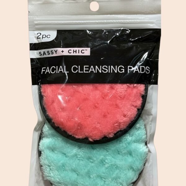 SASSY + CHIC FACIAL CLEANSING PADS (PINK/Green)