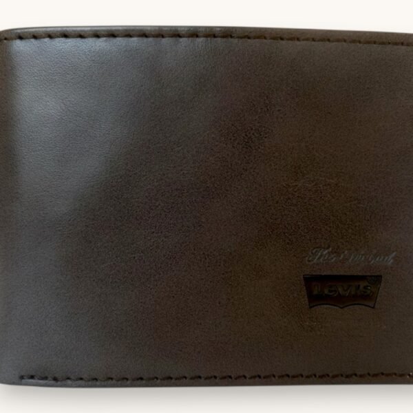 Levi's Men's Wallet Leather Light Taupe Bifold