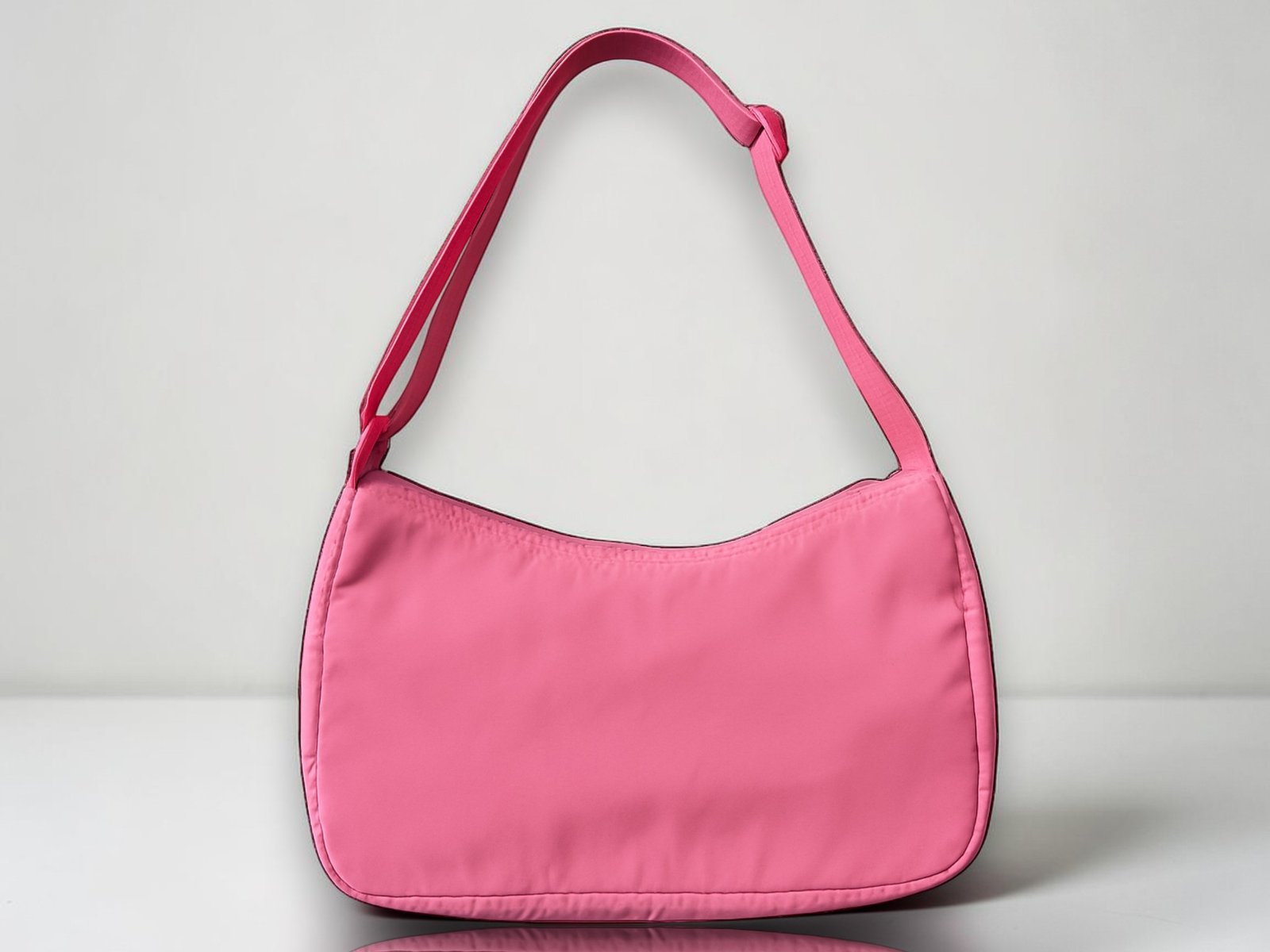 Adidas Classic Shoulder Bag Nylon Bliss Pink/White - Image 2