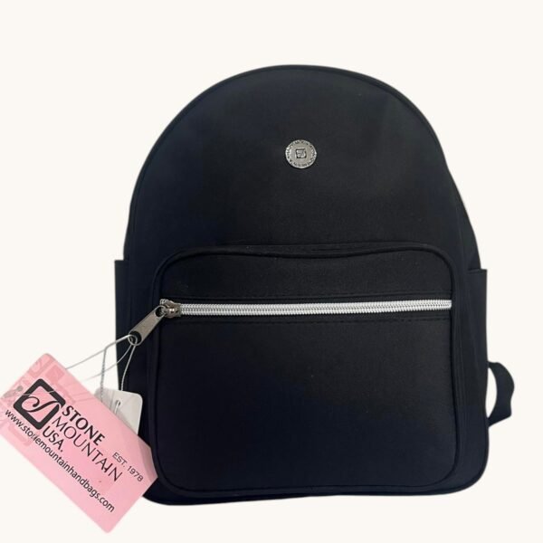 Stone Mountain Backpack Mini Dome Black Silver Hardware