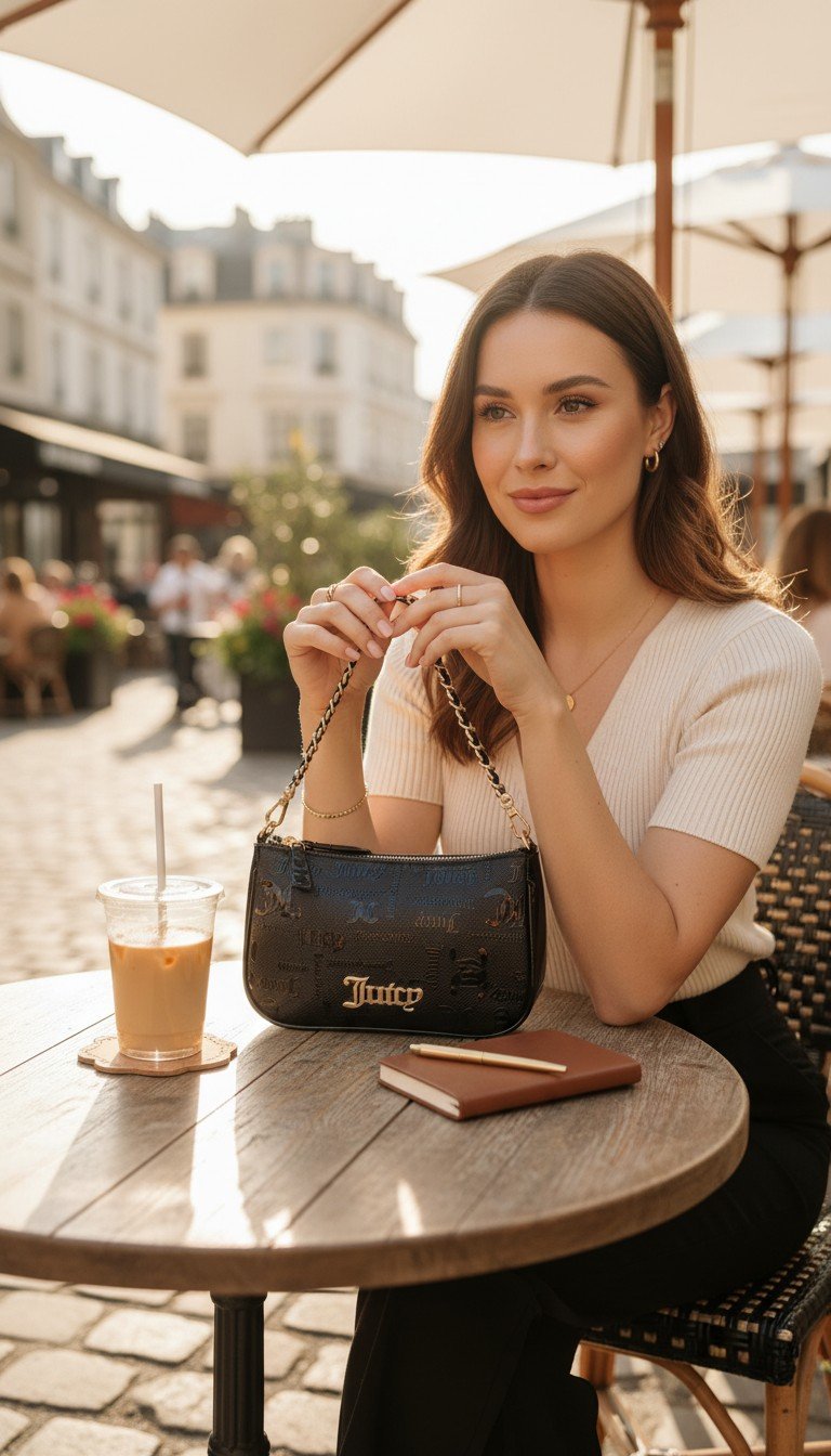 Juicy Couture Convertible Wristlet Liquorice Black - Image 3