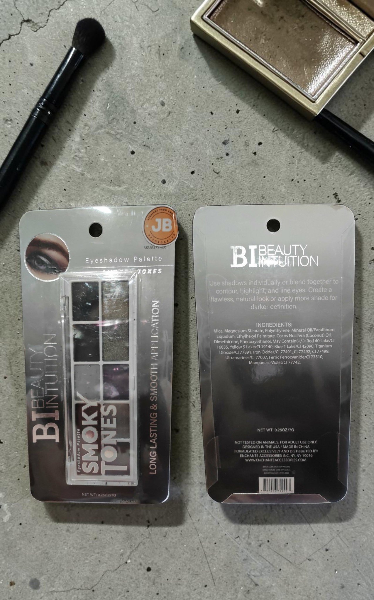 BEAUTY INTUITION EYESHADOW PALATTES SMOKEY TONES BI-244