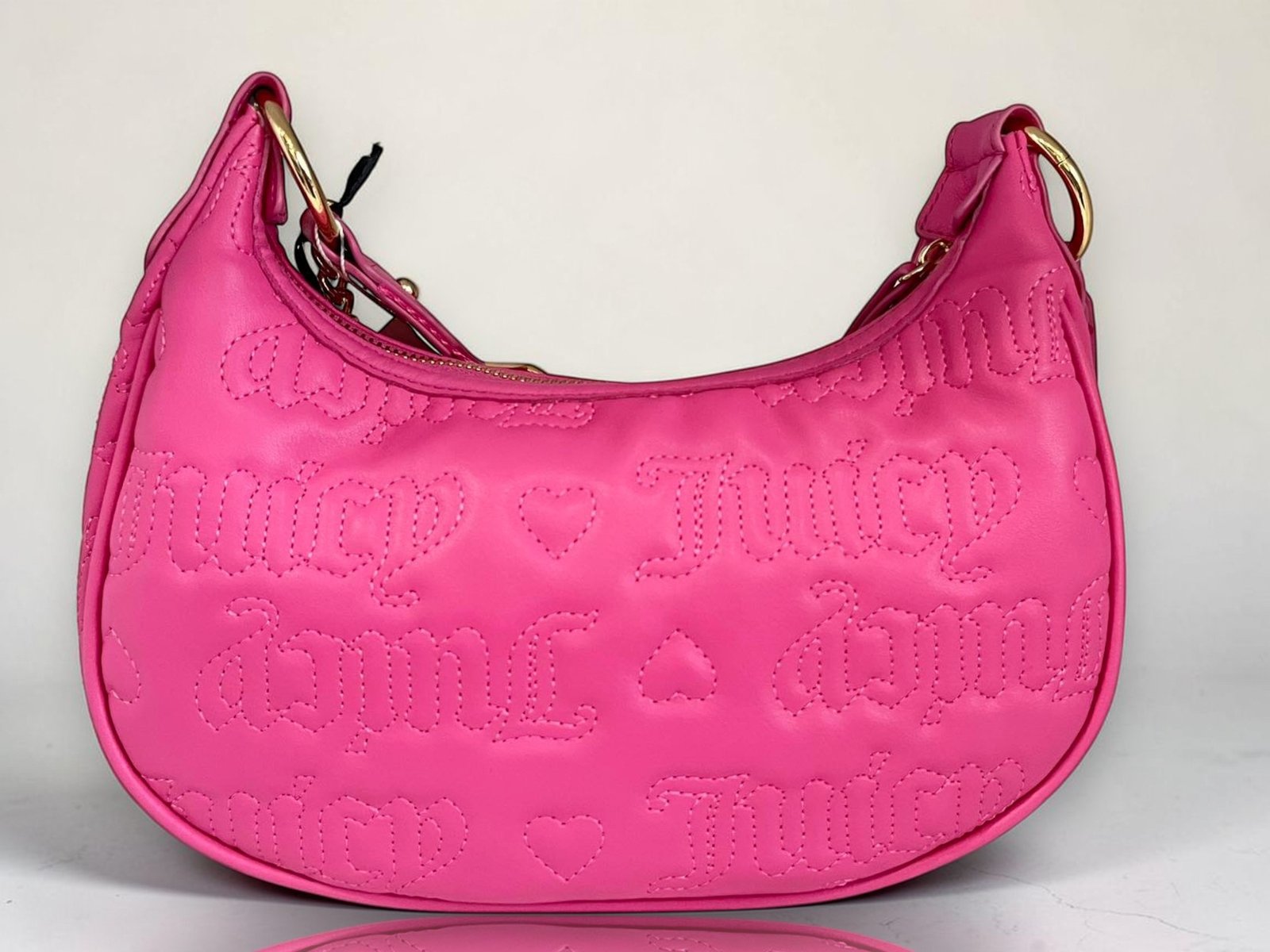 Juicy Couture Crossbody Bag Puff Half Moon Pink - Image 2