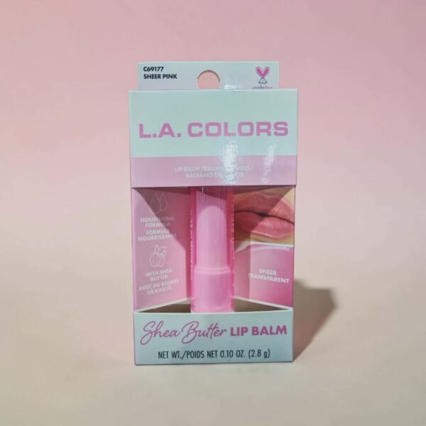 LA COLORS SHEA BUTTER LIP BALM SHEER PINK C69177