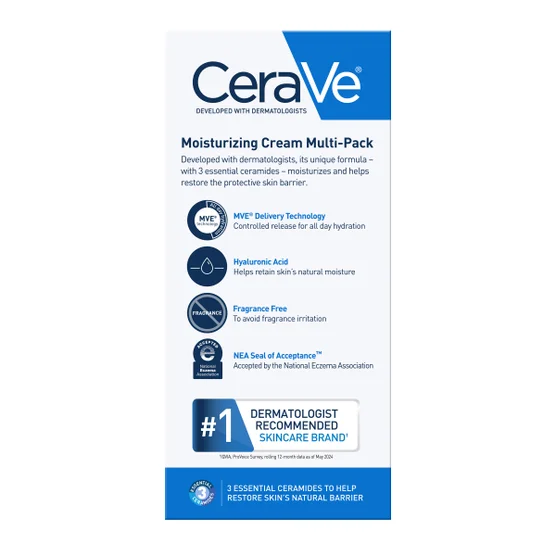 CeraVe Moisturizing Cream Interchangeable Multi-Pack, 16 oz Jar with Pump + 16 oz Jar - Image 2