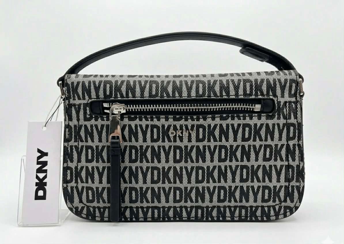DKNY Crossbody Bag Leather Black Pollee TZ - Image 3