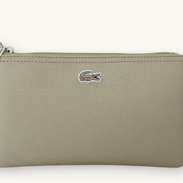 Lacoste Clutch Leather Brindle Beige