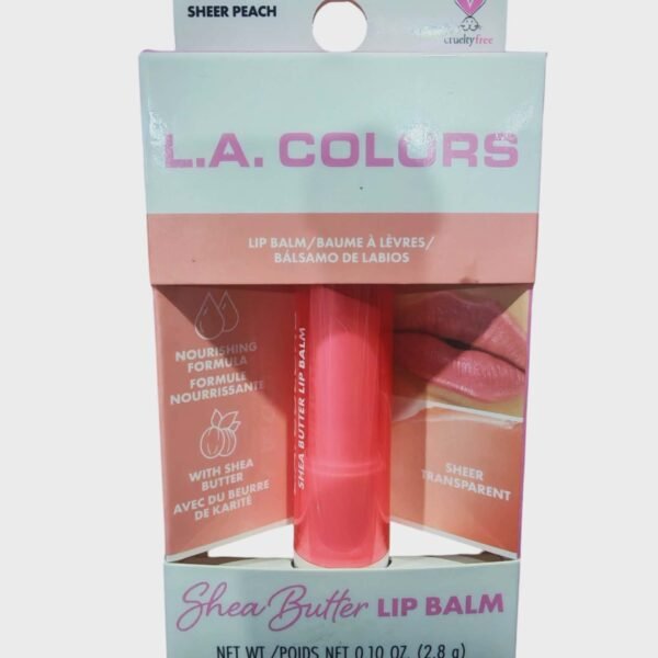 LA COLORS SHEA BUTTER LIP BALM SHEER PEACH C69180