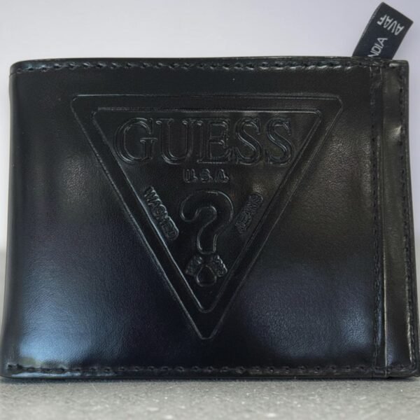 Guess Men's Wallet Leather All Black