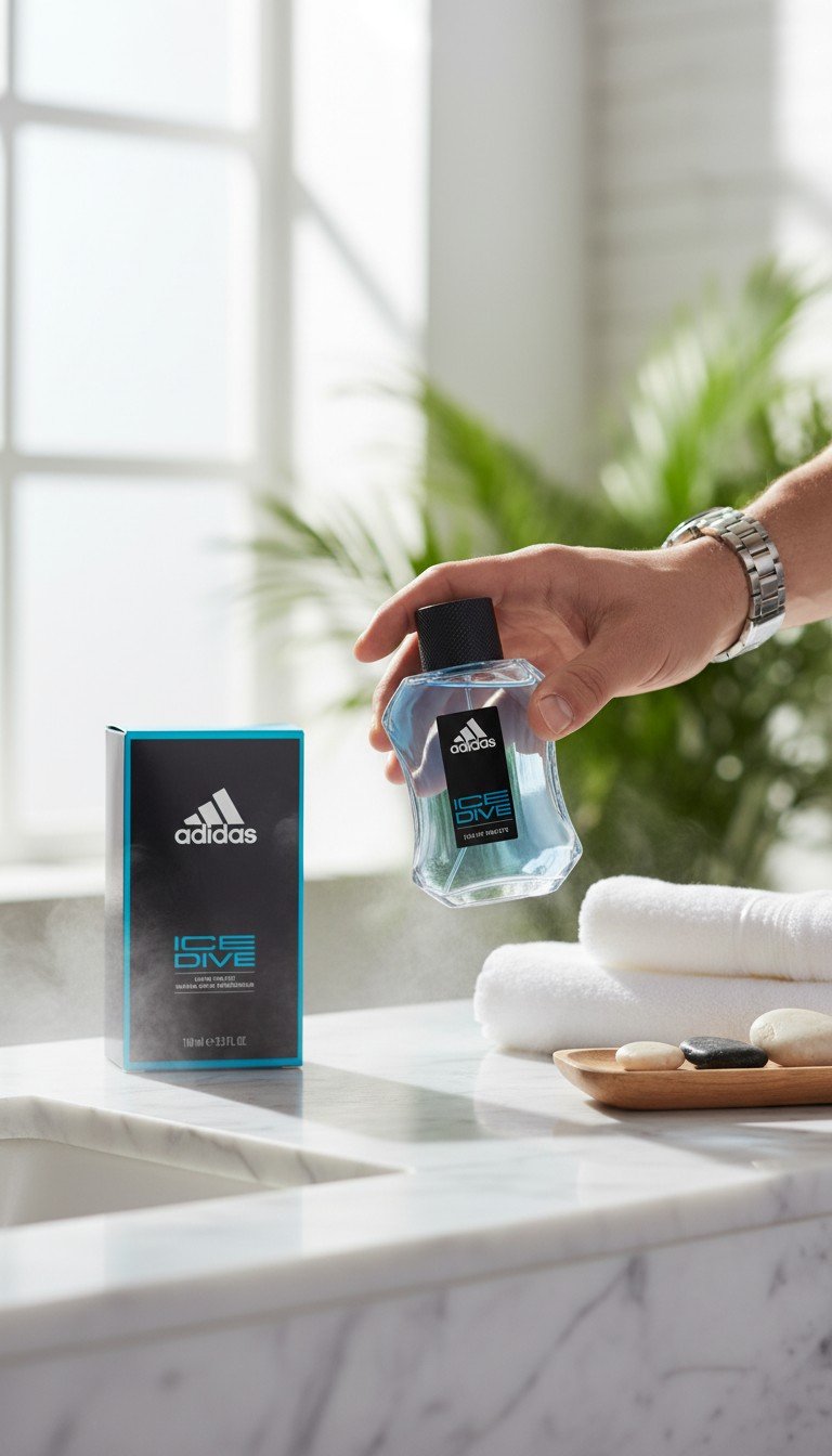 Adidas Mens Perfume Ice Dive 100mL 3.3FL.OZ - Image 3