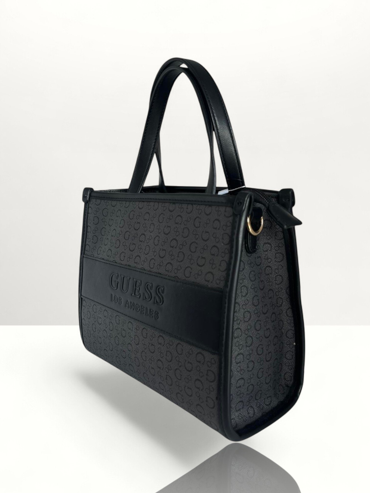 Guess Satchel Bag Coal Devlon SG962206 - Image 3