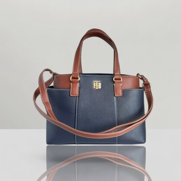 Tommy Hilfiger 2way Bag Leather Navy/Brown
