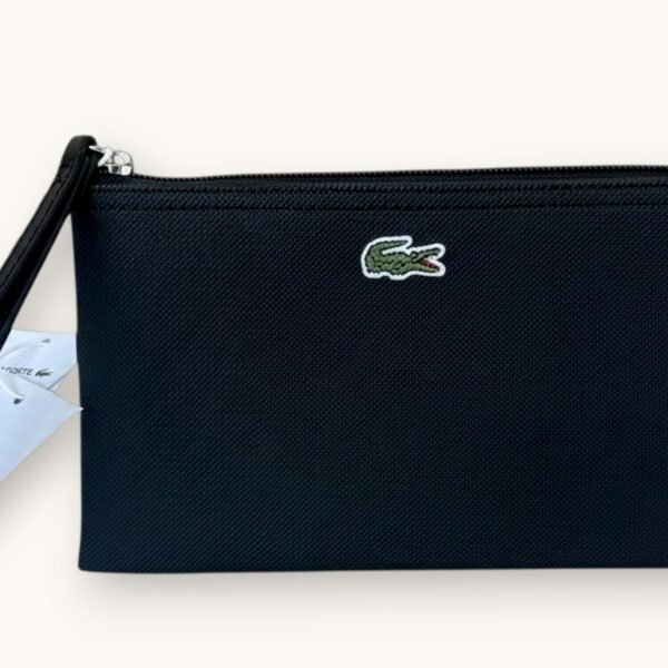 Lacoste Leather Clutch Noir