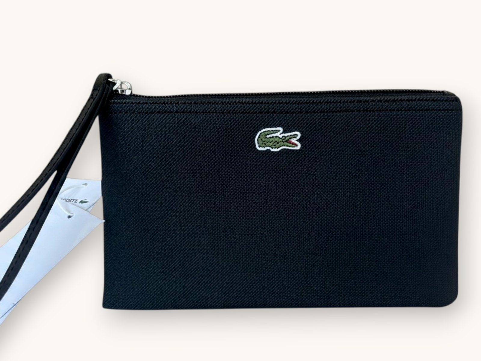 Lacoste Leather Clutch Noir
