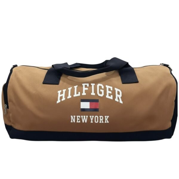 Tommy Hilfiger Duffle Bag Blue/Brown Canvas