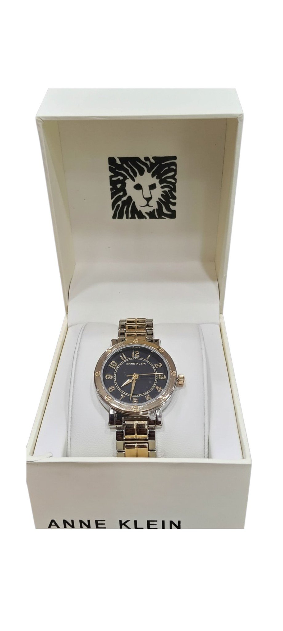 Anne Klein Women's Watches 2 Tone Round Face Black Dial - Image 2