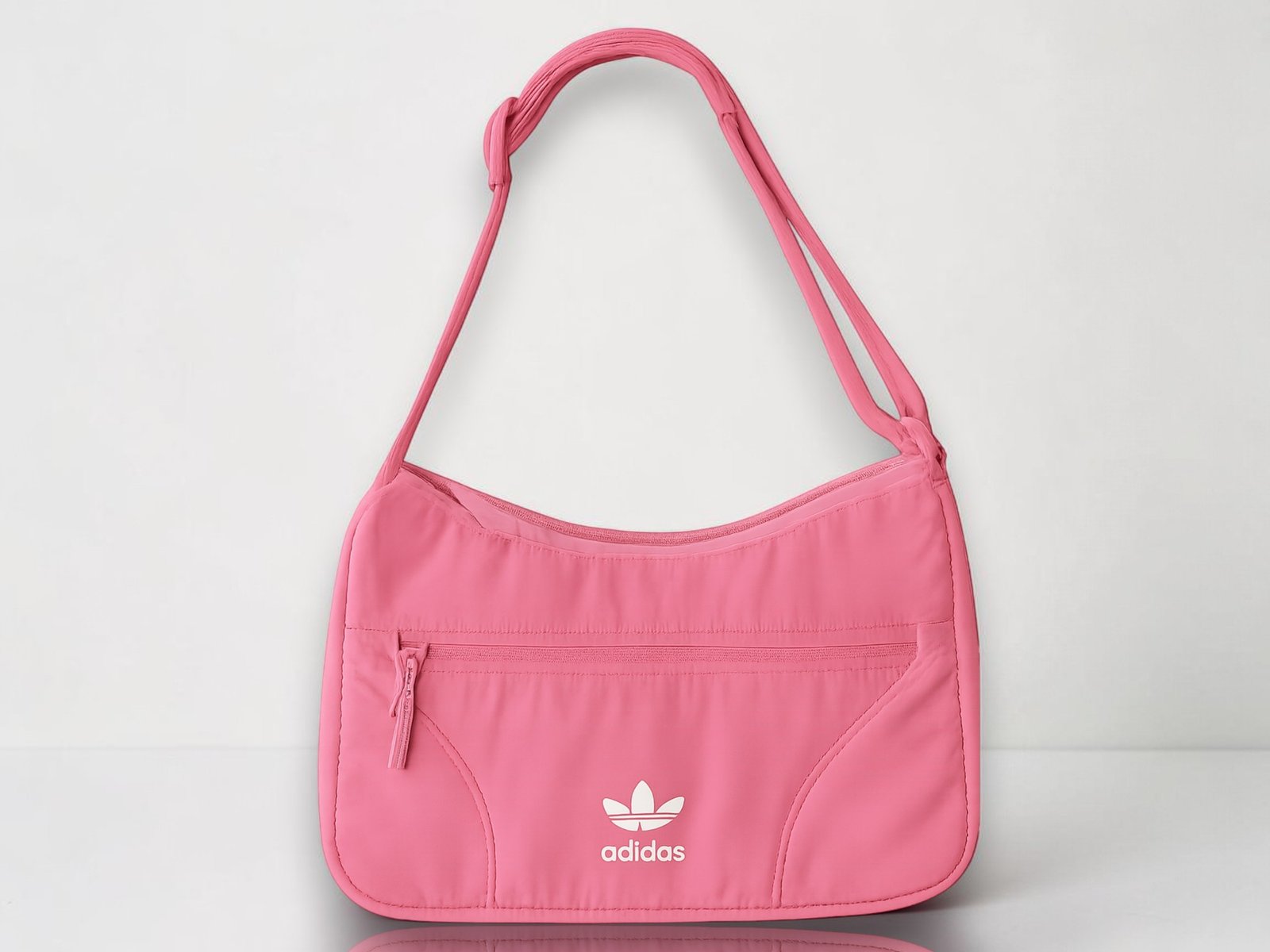 Adidas Classic Shoulder Bag Nylon Bliss Pink/White