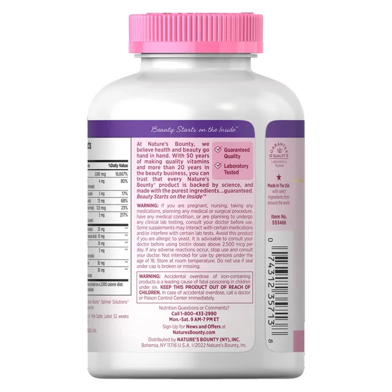 Nature's Bounty Hair, Skin and Nails, 250 Softgels - Image 2