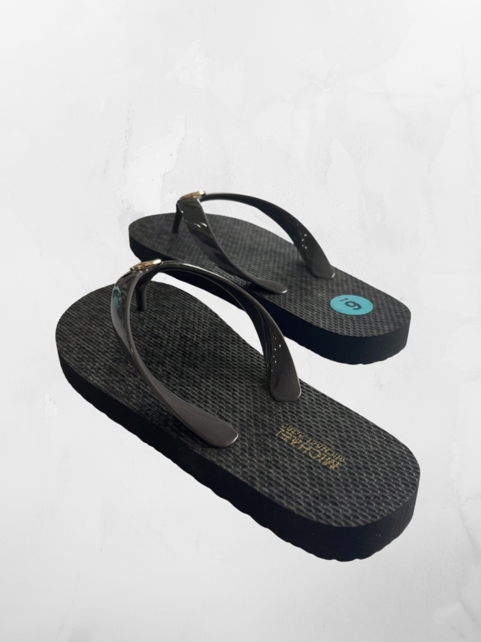 Michael Kors Slipper Brown Printed MK Size 6 - Image 3