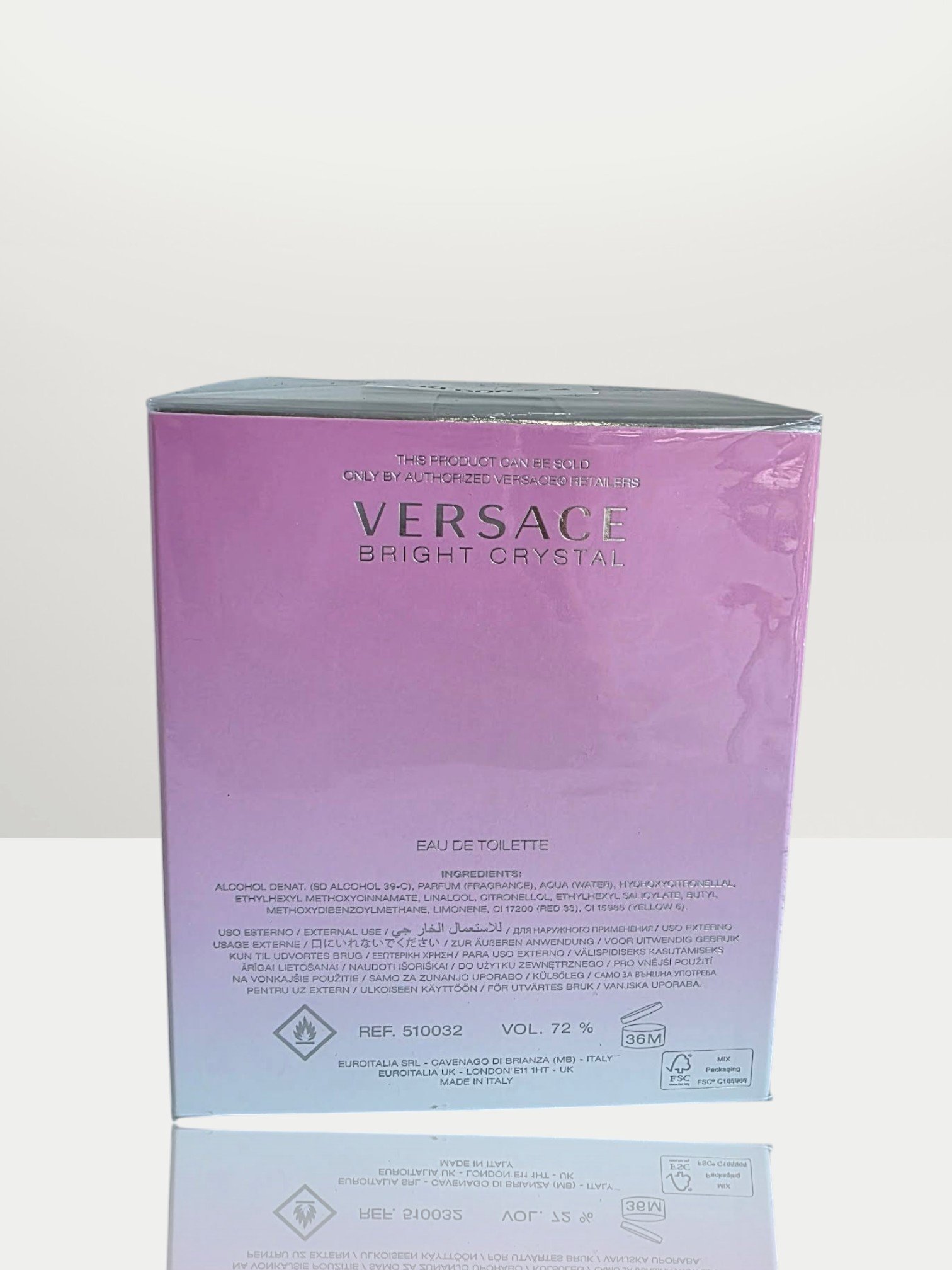 Versace Bright Crystal EDT Natural Spray 90mL 3.0 Fl Oz - Image 2