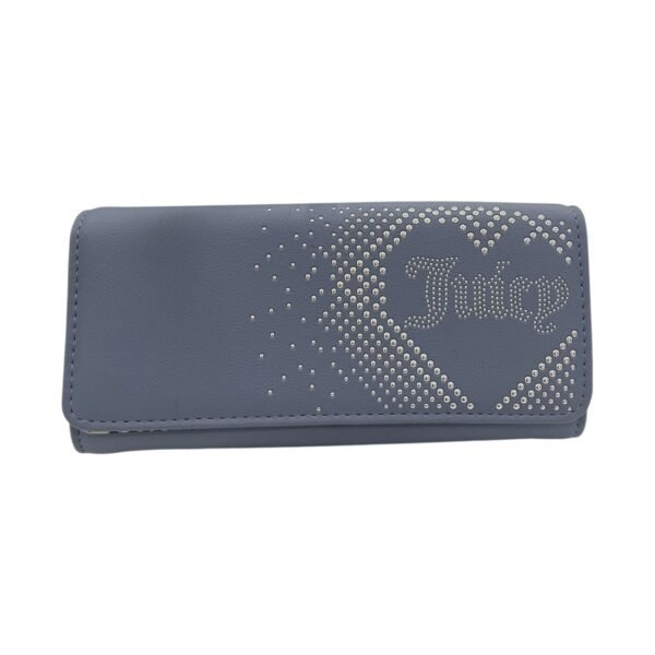 Juicy Couture Long Flap Wallet Slate Blue
