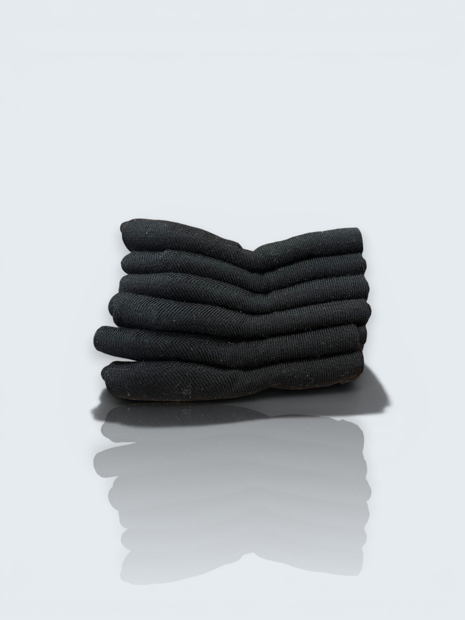 K Bell Women's Modal Roll Top 6 Pairs Black - Image 3