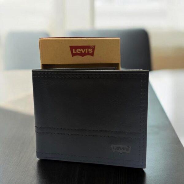 Levis Mens Bifold Brown Leather Wallet