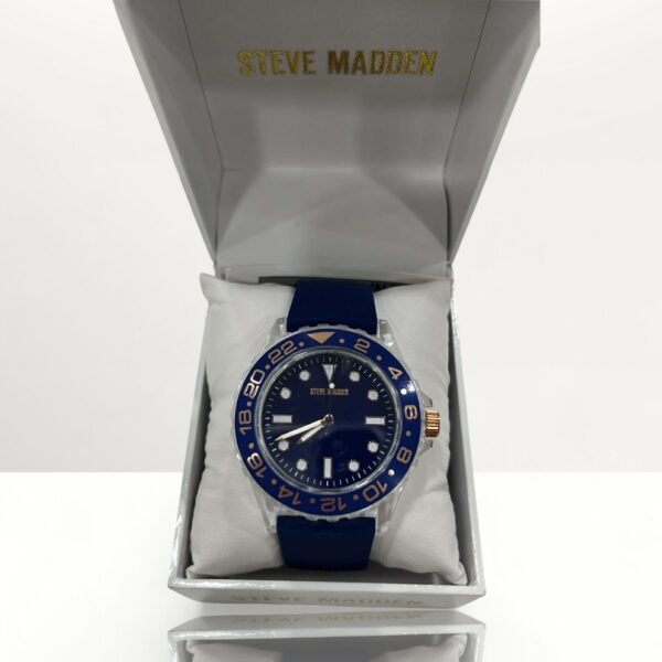 Steve Madden Men's Watch Blue Silicon Strap