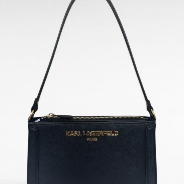 Karl Lagerfeld Paris Classic Black Shoulder Bag