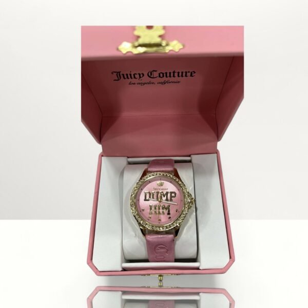 Juicy Couture Women's Watch Leather Strap Pink