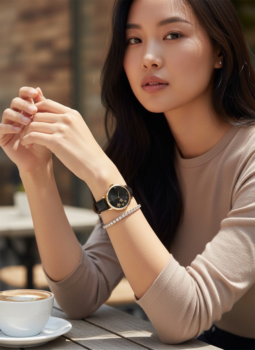 Ted Baker Women's Watch Leather Strap With Diamond Bracelet - Image 4