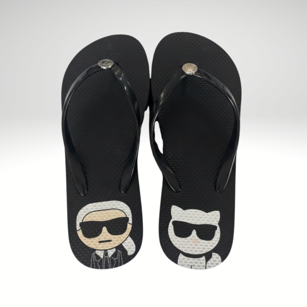 Karl Lagerfeld Slipper Black Karl & Cat Size 6/7