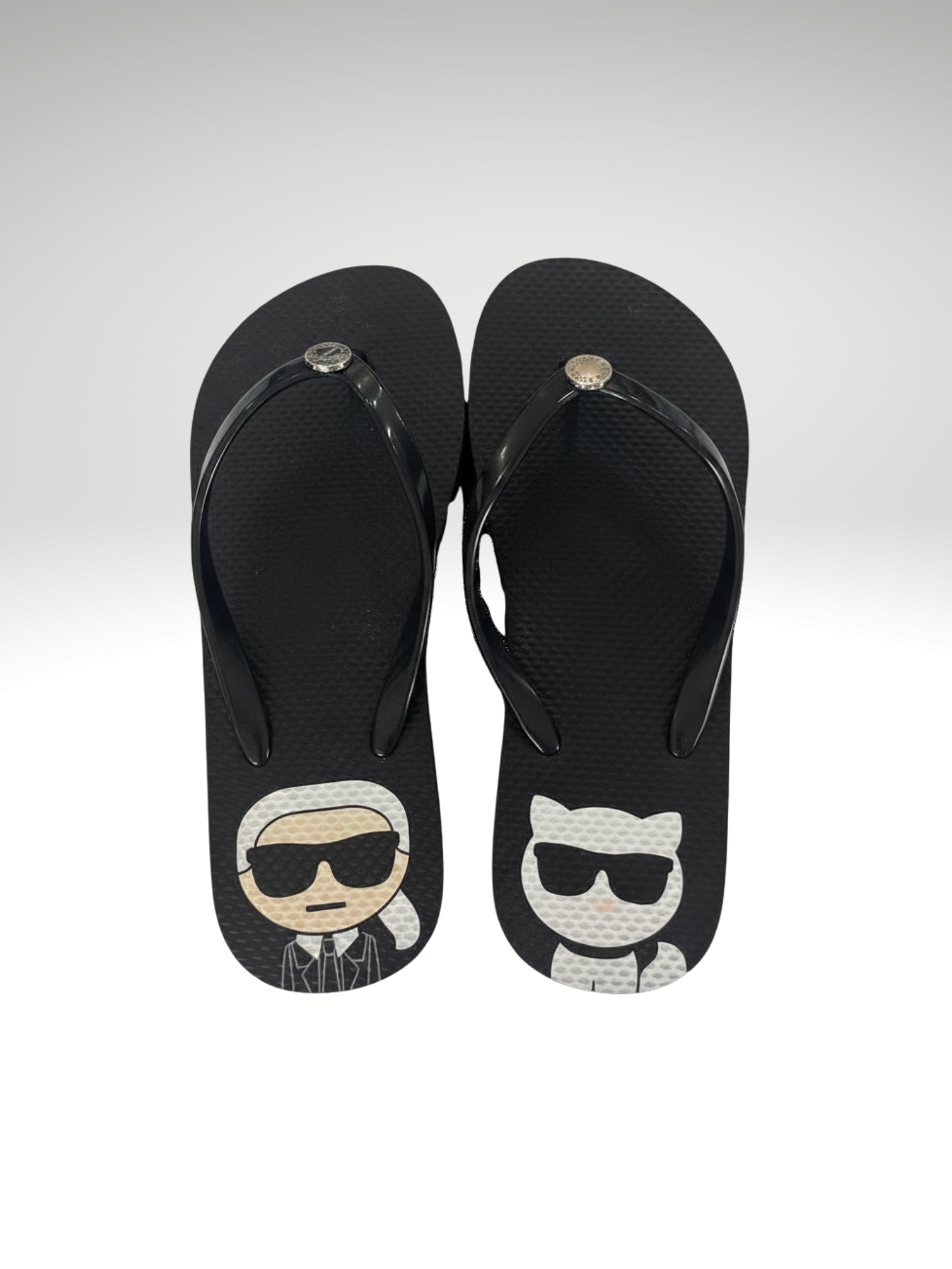 Karl Lagerfeld Slipper Black Karl & Cat Size 6/7