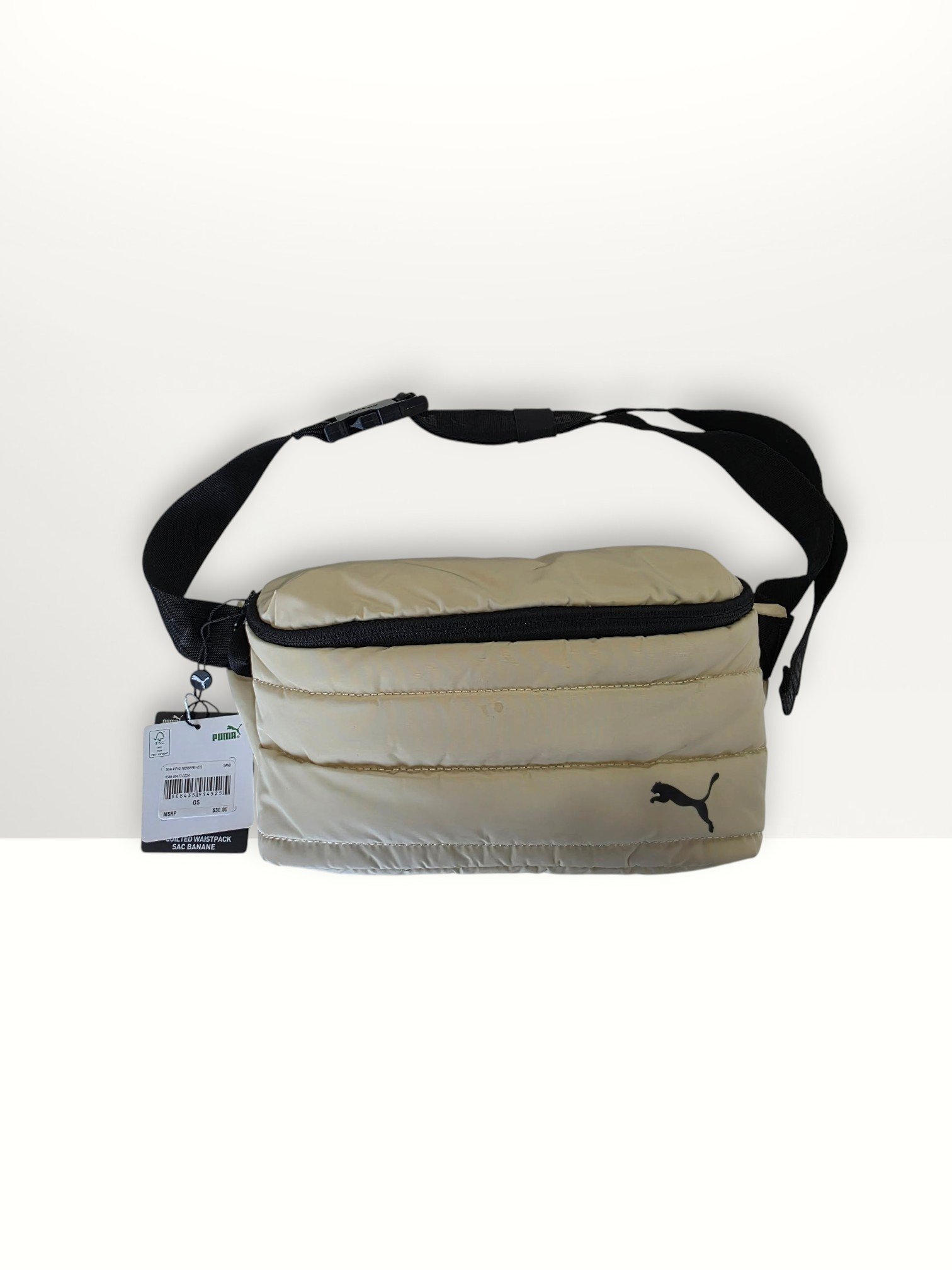 Puma Belt Bag Quilted Waistpack Sac Banane Sand