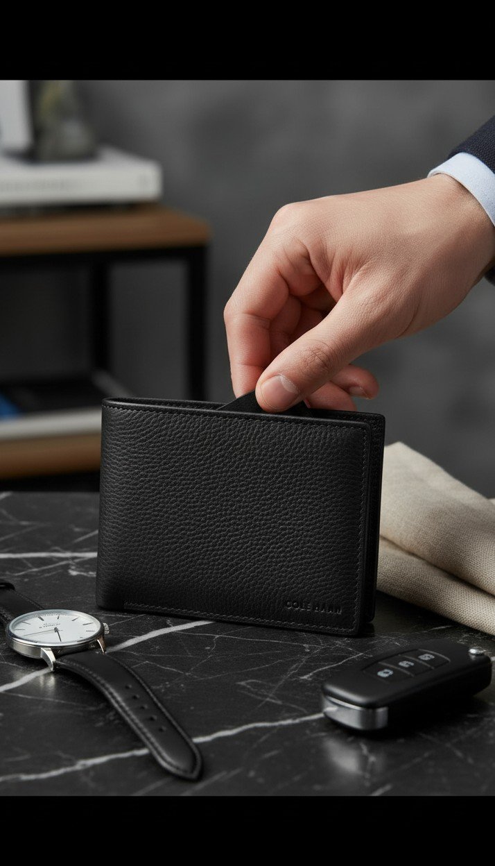 Colehaan Men's Wallet Bifold Leather Wallet - Image 4