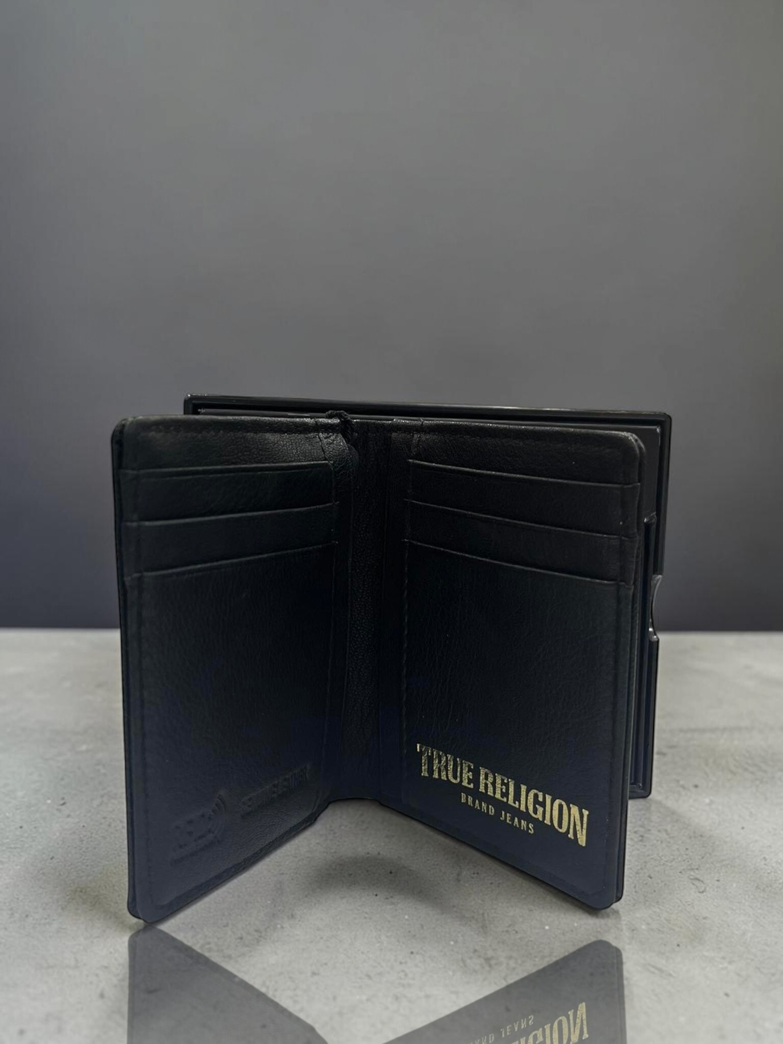 True Religion Men's Wallet Black Leather - Image 2