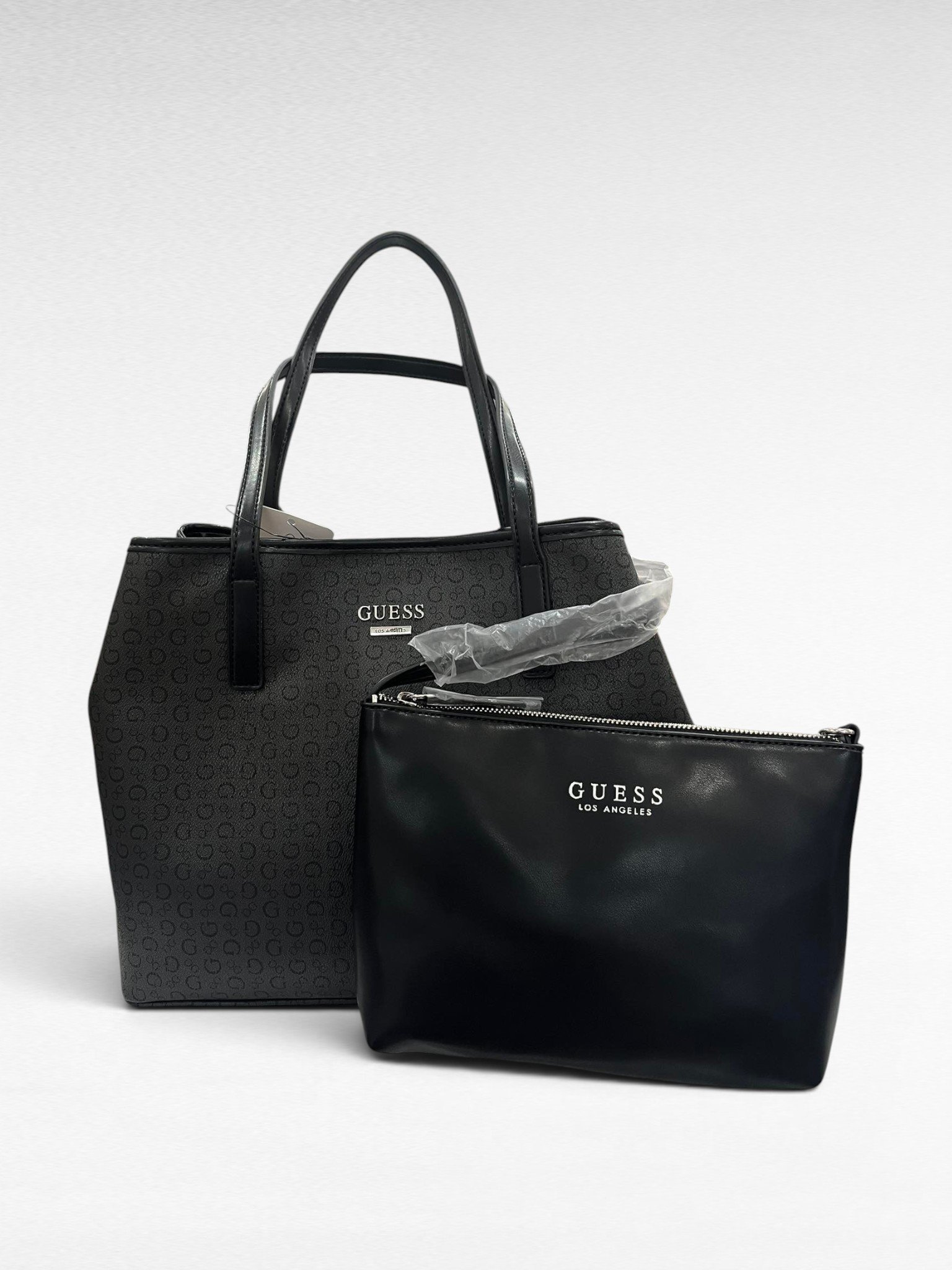 Guess Tote Bag Coal Portini with Pouch SV985624