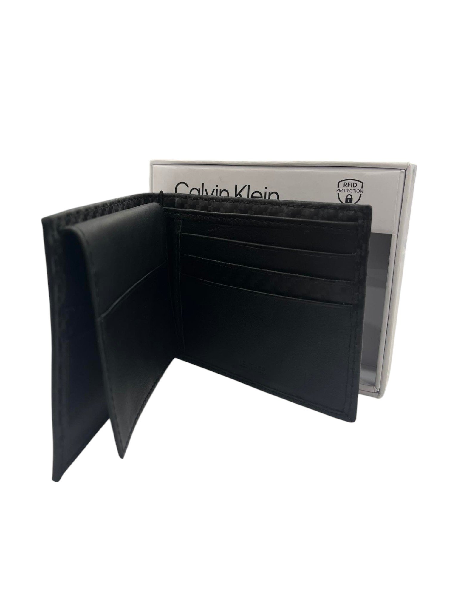 Calvin Klein Black Bifold Leather Wallet - Image 4