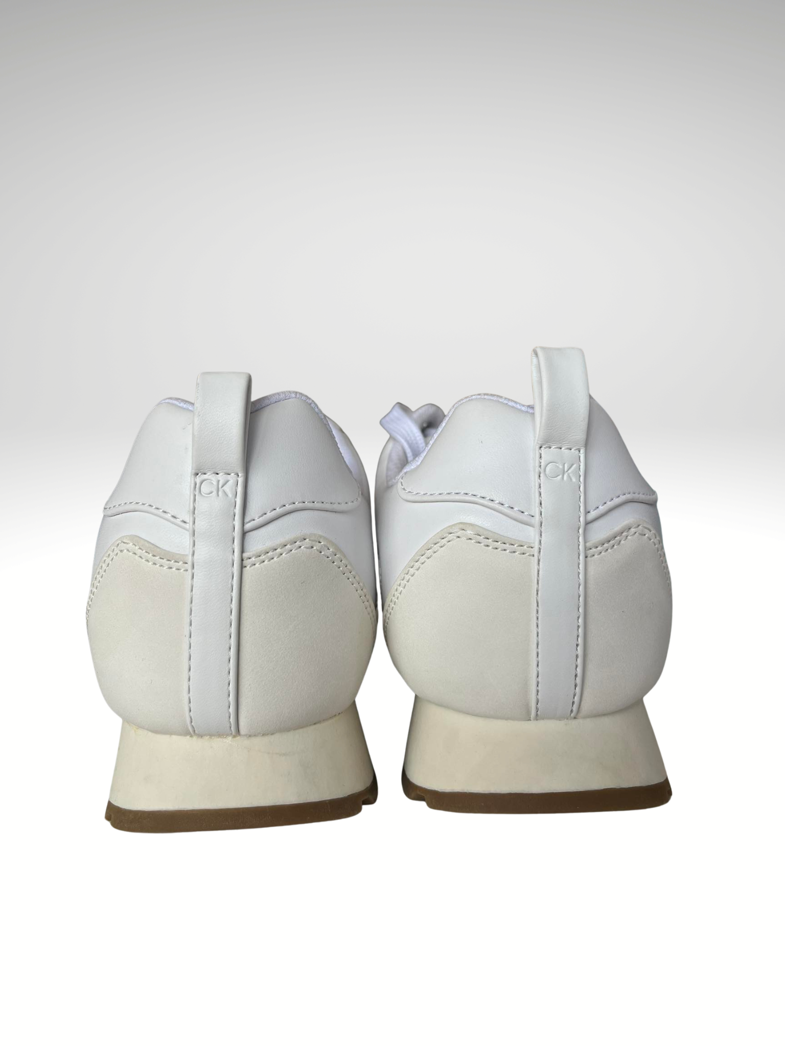 Calvin Klein Women's Sneakers White and Beige - Image 4