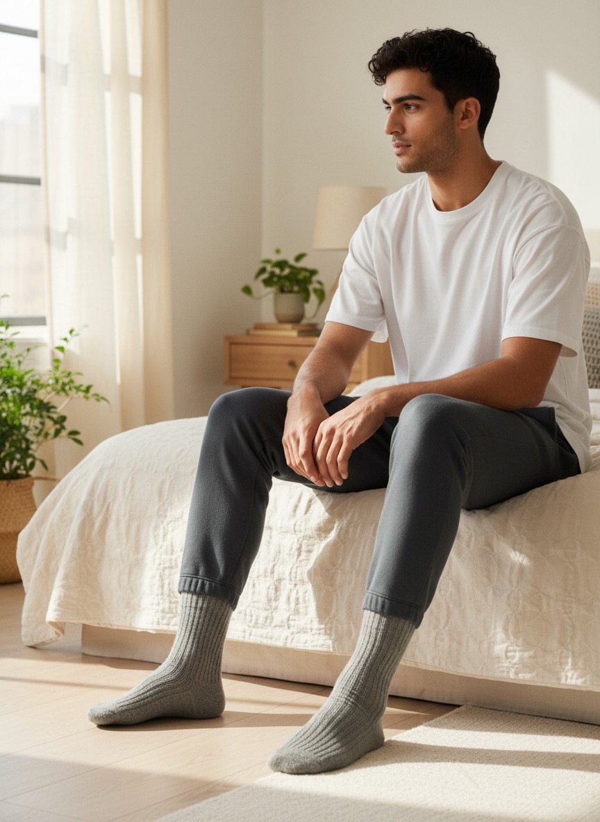 GOLDTOE Edition Mens Everyday Rib Crew Socks, 3-Pack Item 6004 - Image 4