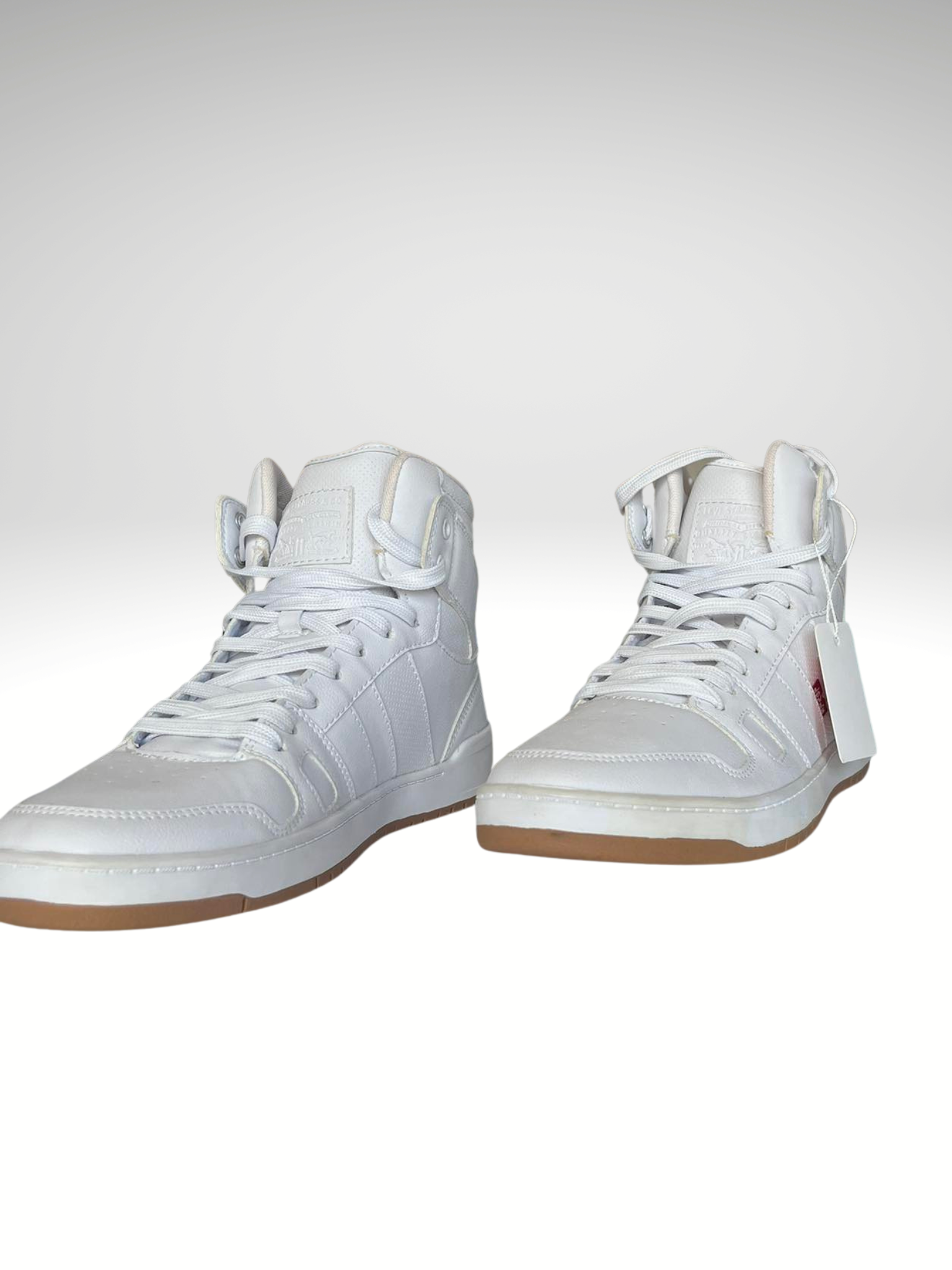 Levi's Men's High Top Sneaker White Leather Size 10.5 - Image 2