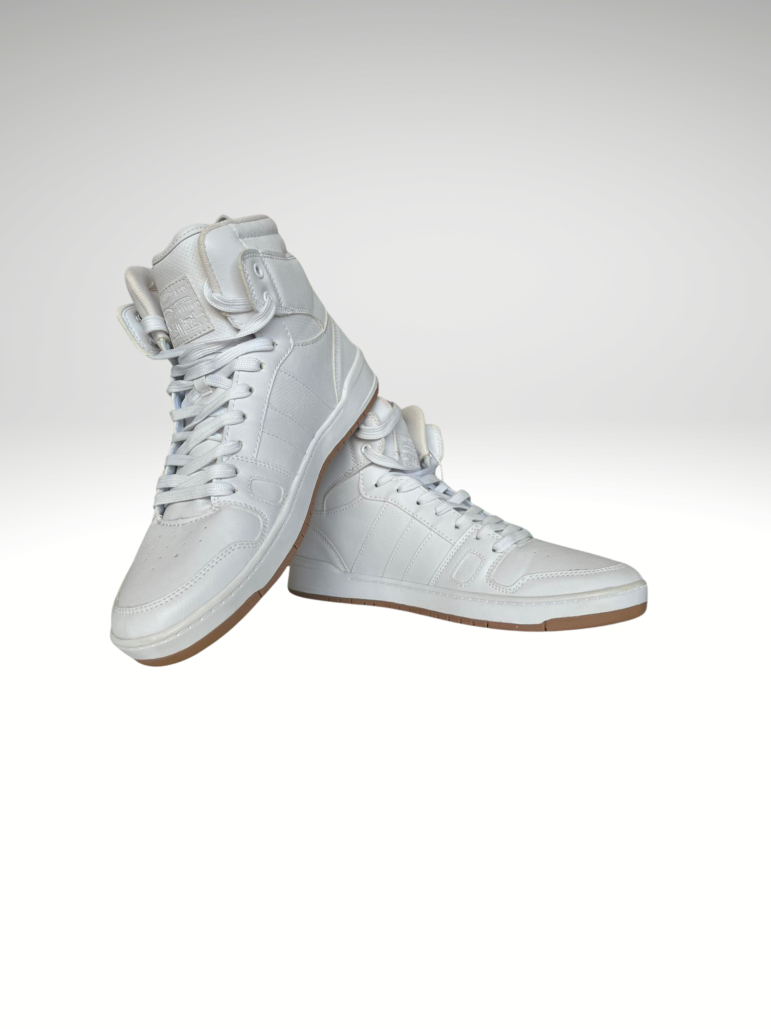 Levi's Men's High Top Sneaker White Leather Size 10.5