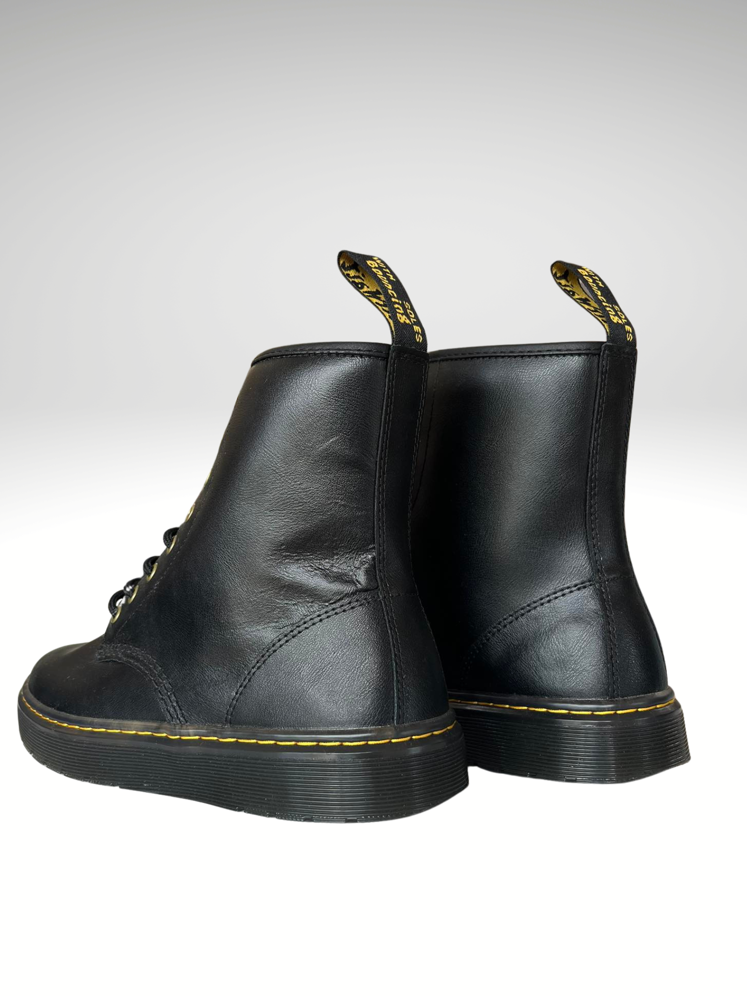 Dr. Martens Zavala Combat Boots Leather Black Size Men's US 9/Women's US 10 - Image 3