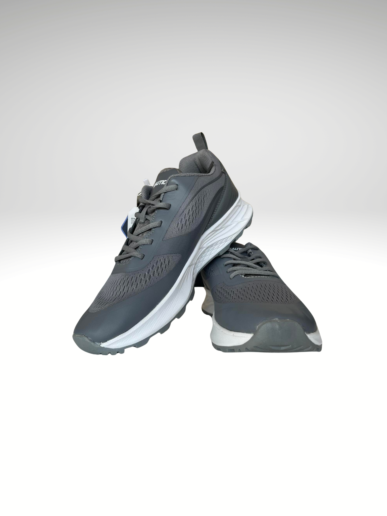 Nautica Mens Athletic Sneakers Gray 9.5