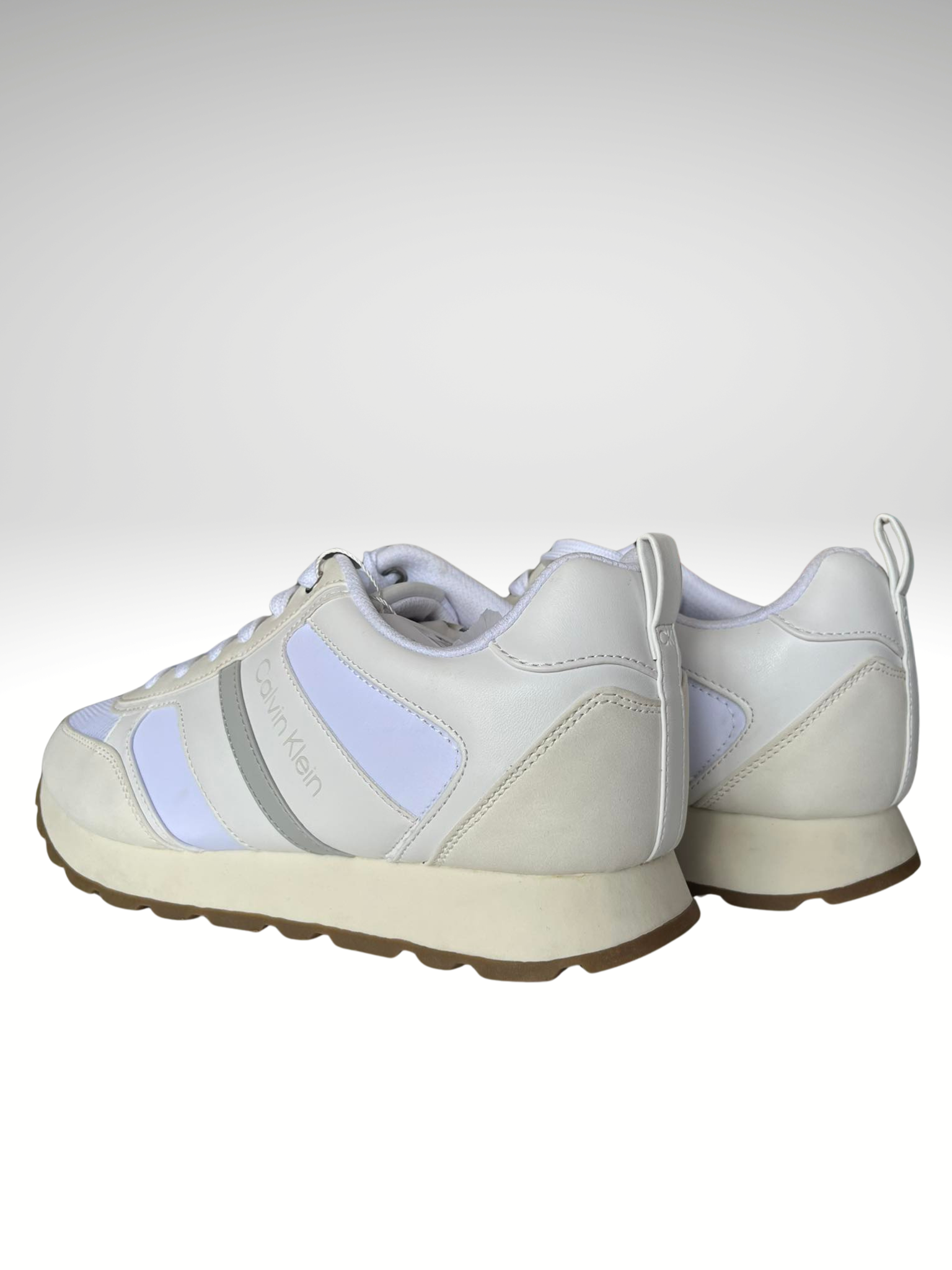 Calvin Klein Women's Sneakers White and Beige - Image 5