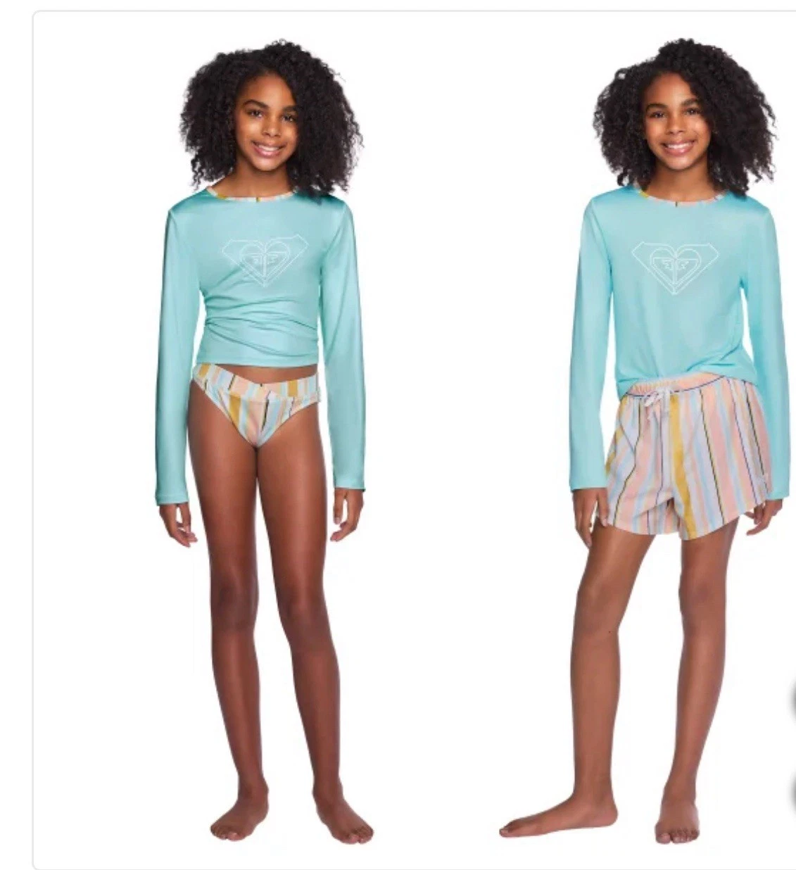 Roxy Youth 3-piece Swim Set Light Blue Large Item #2080