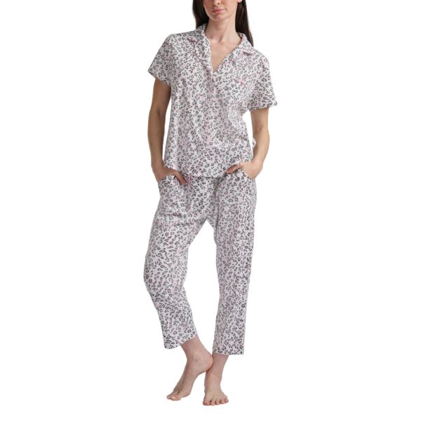 Karen Neuburger Womens 2 Pieces Pajama Set Black Large Item #2084