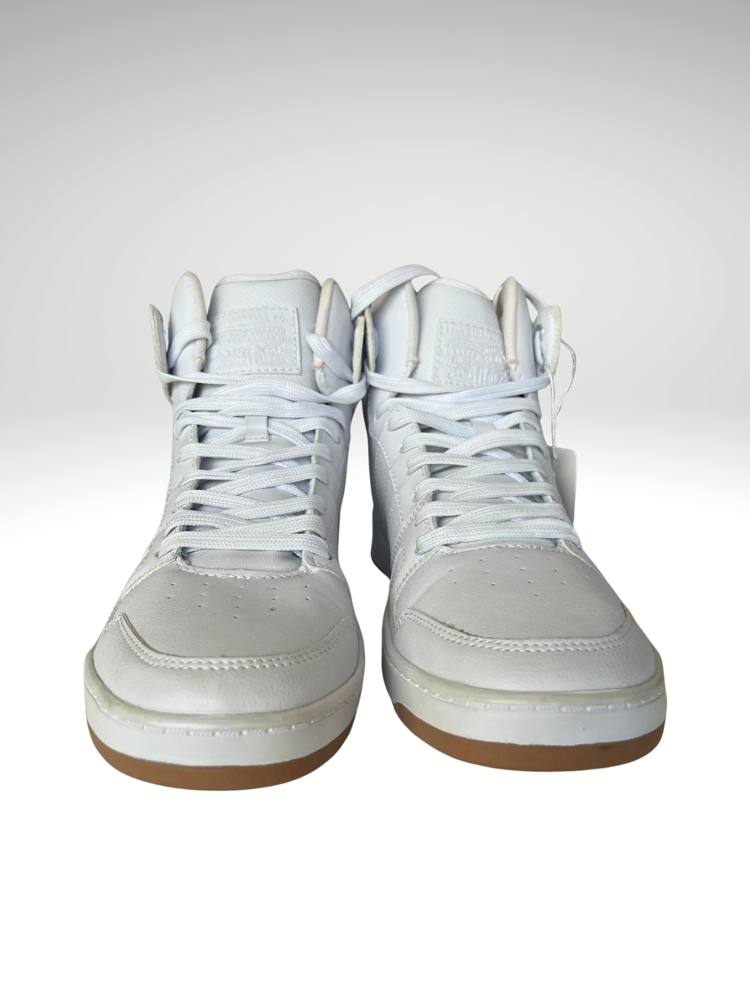Levi's Men's High Top Sneaker White Leather Size 10.5 - Image 4