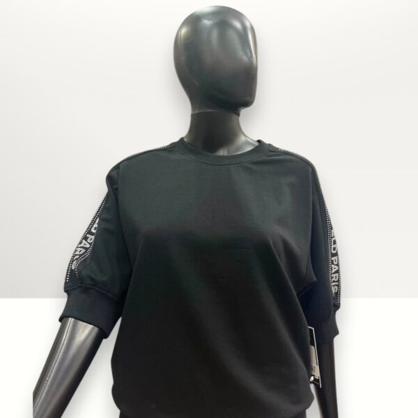 Karl Lagerfeld Women Sweatshirt with Rhinestone Logo Small Item #2092