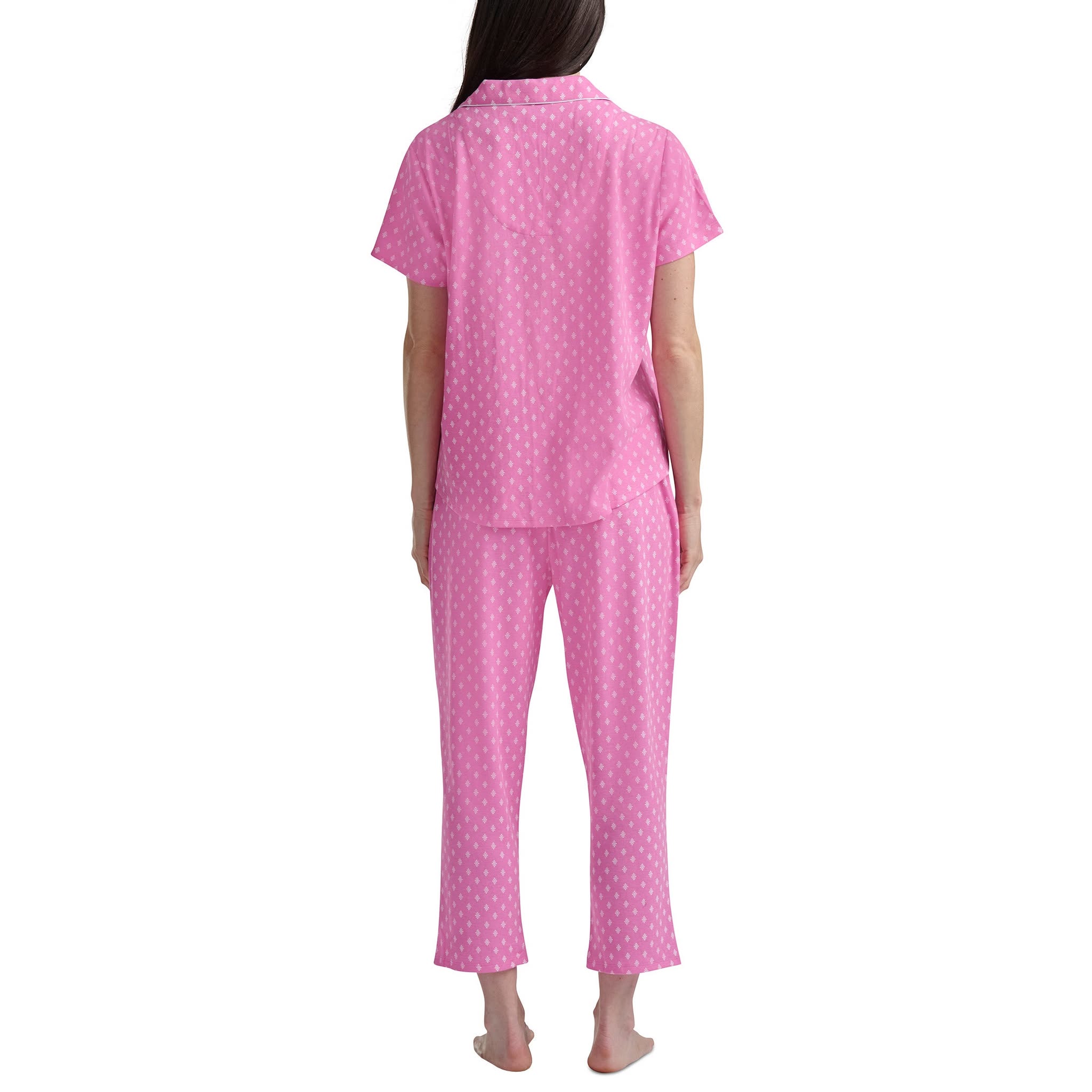 Karen Neuburger Womens 2 Pieces Pajama Set Pink Large Item #2086 - Image 2